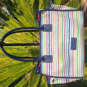 DOONEY & BOURKE Multi-Color Striped Small Tote